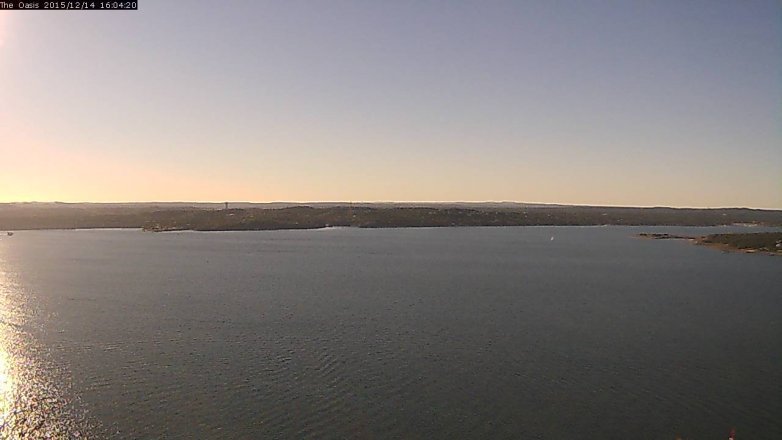 Lake Travis webcam, December 14, 2015 3:10 PM CT