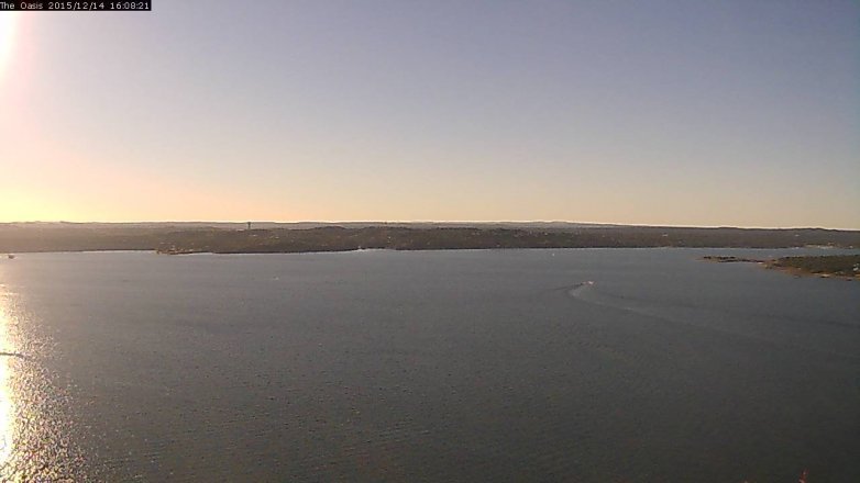 Lake Travis webcam, December 14, 2015 3:15 PM CT