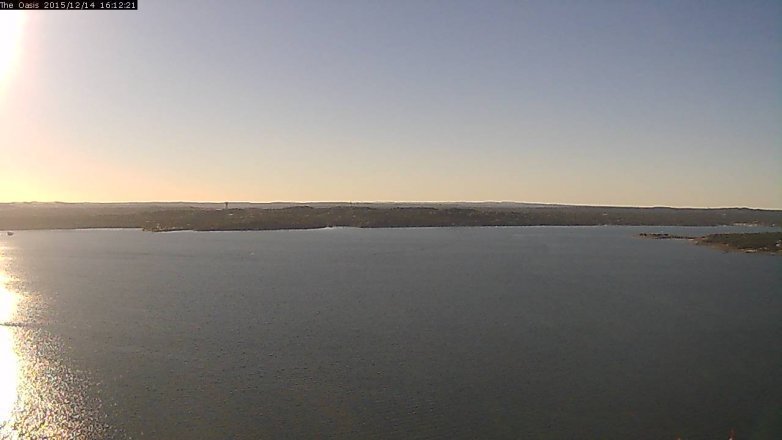 Lake Travis webcam, December 14, 2015 3:20 PM CT