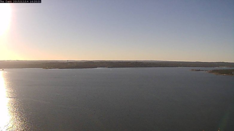 Lake Travis webcam, December 14, 2015 3:25 PM CT
