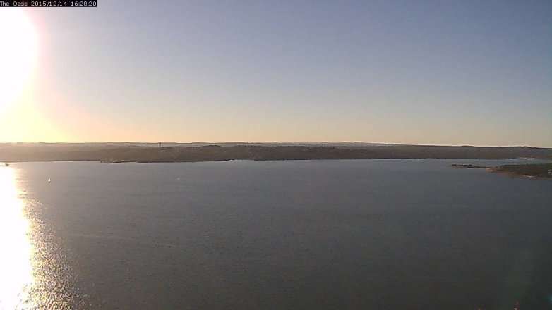 Lake Travis webcam, December 14, 2015 3:35 PM CT