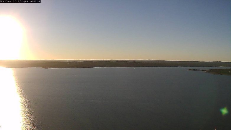 Lake Travis webcam, December 14, 2015 3:55 PM CT
