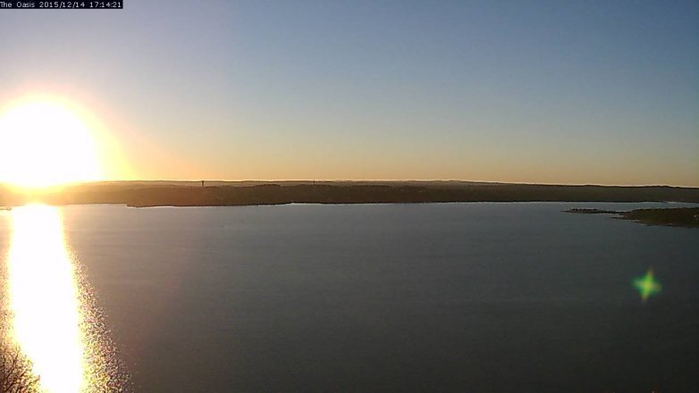 Lake Travis webcam, December 14, 2015 4:20 PM CT