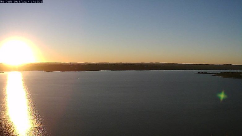 Lake Travis webcam, December 14, 2015 4:25 PM CT