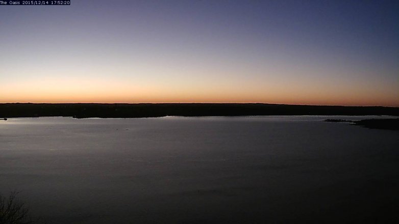 Lake Travis webcam, December 14, 2015 5:00 PM CT