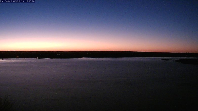 Lake Travis webcam, December 14, 2015 5:05 PM CT