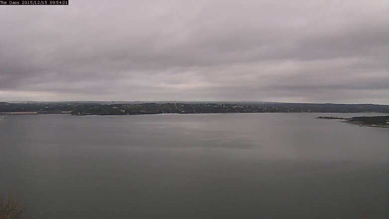 Lake Travis webcam, December 15, 2015 9:00 AM CT