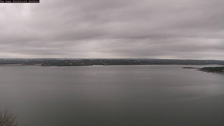 Lake Travis webcam, December 15, 2015 9:05 AM CT