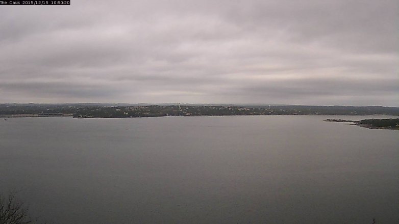 Lake Travis webcam, December 15, 2015 9:55 AM CT