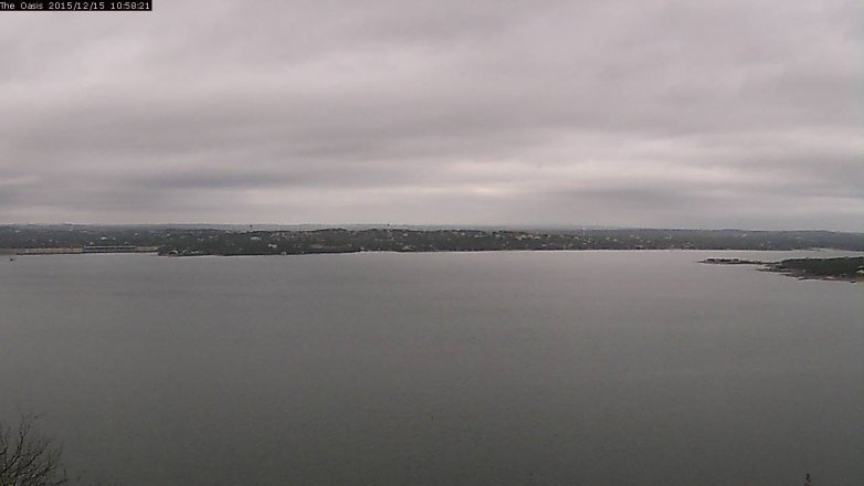 Lake Travis webcam, December 15, 2015 10:05 AM CT