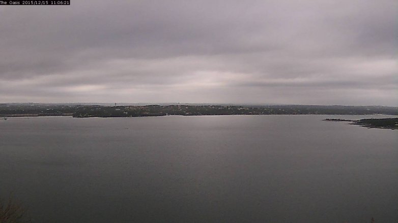 Lake Travis webcam, December 15, 2015 10:10 AM CT