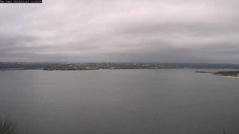 Lake Travis webcam, December 15, 2015 10:25 AM CT