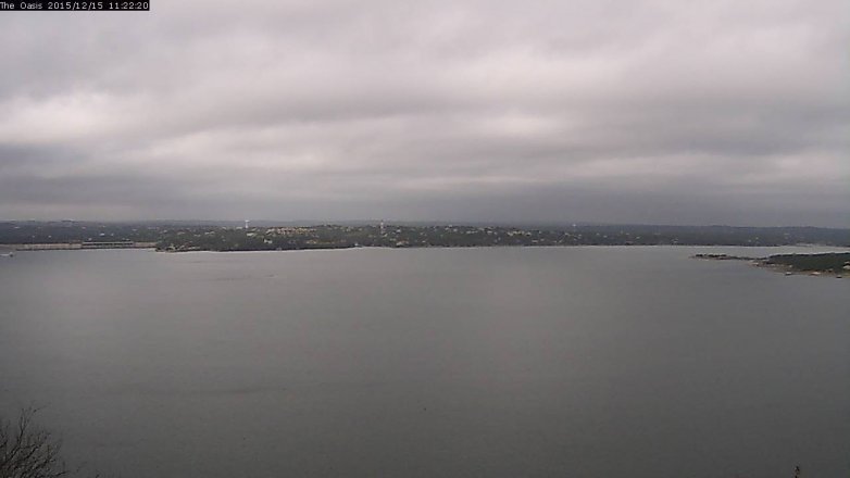 Lake Travis webcam, December 15, 2015 10:30 AM CT