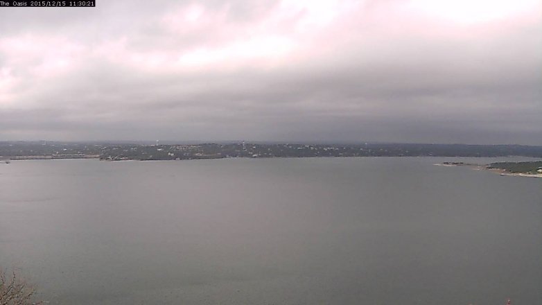 Lake Travis webcam, December 15, 2015 10:35 AM CT