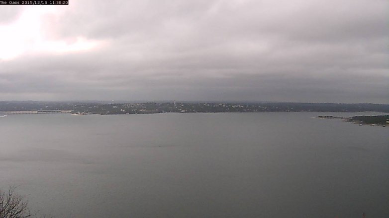 Lake Travis webcam, December 15, 2015 10:45 AM CT