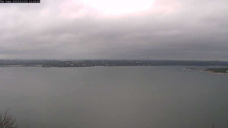Lake Travis webcam, December 15, 2015 10:50 AM CT