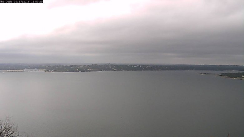 Lake Travis webcam, December 15, 2015 10:55 AM CT