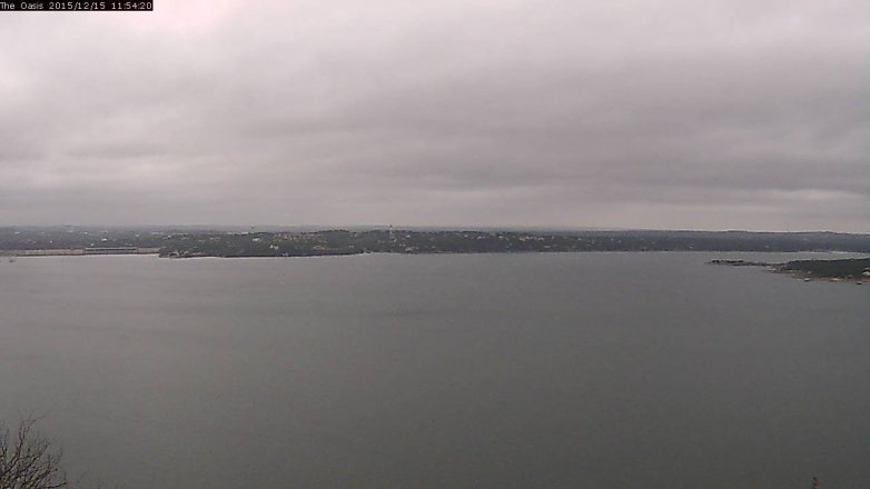 Lake Travis webcam, December 15, 2015 11:00 AM CT