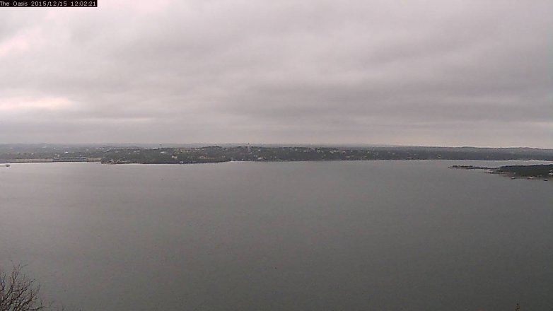 Lake Travis webcam, December 15, 2015 11:10 AM CT