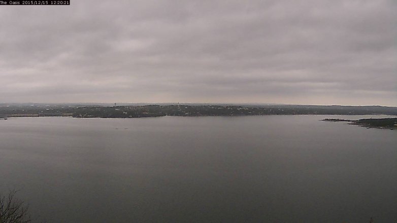 Lake Travis webcam, December 15, 2015 11:25 AM CT
