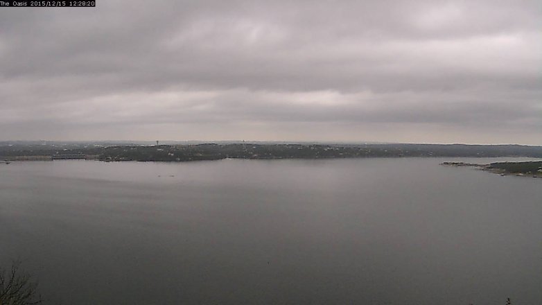 Lake Travis webcam, December 15, 2015 11:35 AM CT