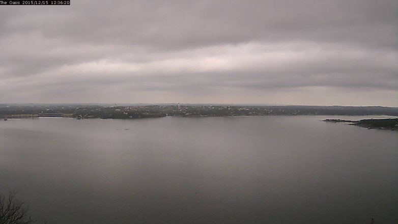 Lake Travis webcam, December 15, 2015 11:45 AM CT
