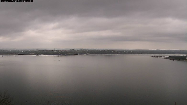 Lake Travis webcam, December 15, 2015 11:50 AM CT