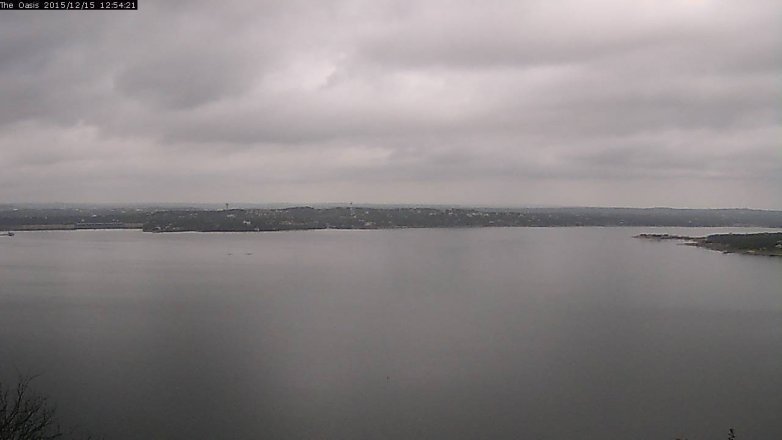 Lake Travis webcam, December 15, 2015 12:00 PM CT