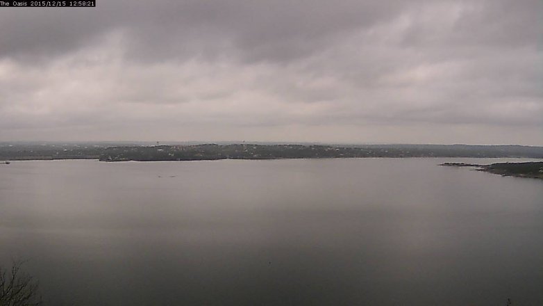 Lake Travis webcam, December 15, 2015 12:05 PM CT