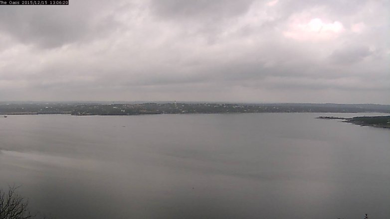 Lake Travis webcam, December 15, 2015 12:10 PM CT