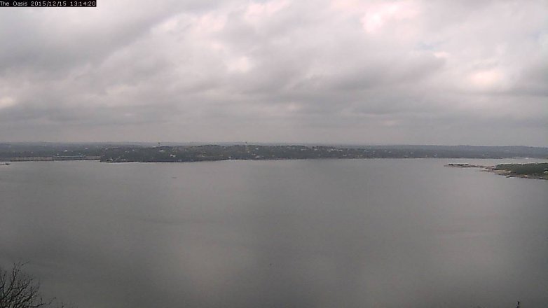 Lake Travis webcam, December 15, 2015 12:20 PM CT