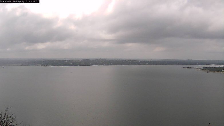 Lake Travis webcam, December 15, 2015 12:35 PM CT