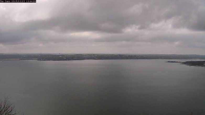 Lake Travis webcam, December 15, 2015 12:50 PM CT