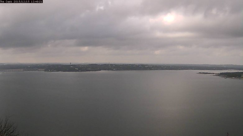 Lake Travis webcam, December 15, 2015 12:55 PM CT