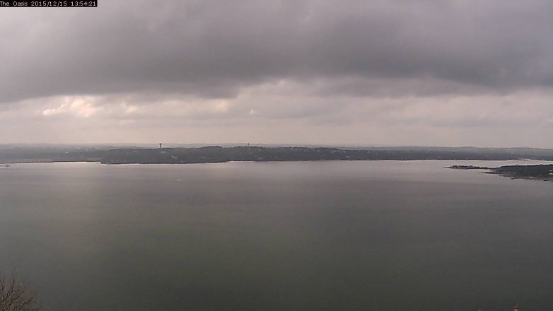 Lake Travis webcam, December 15, 2015 1:00 PM CT