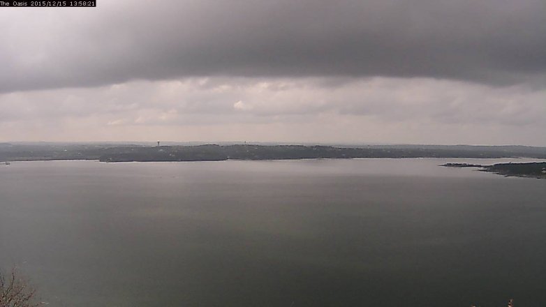 Lake Travis webcam, December 15, 2015 1:05 PM CT