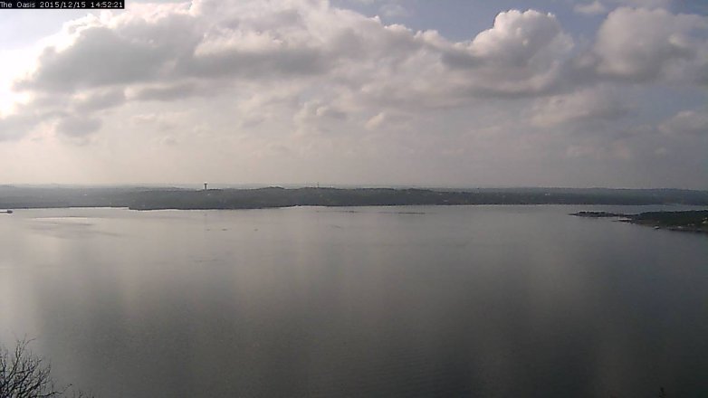 Lake Travis webcam, December 15, 2015 2:00 PM CT