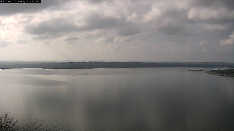 Lake Travis webcam, December 15, 2015 2:10 PM CT