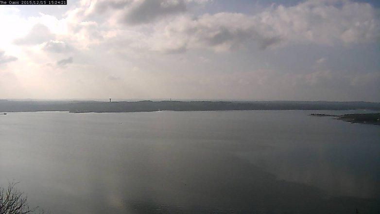 Lake Travis webcam, December 15, 2015 2:30 PM CT