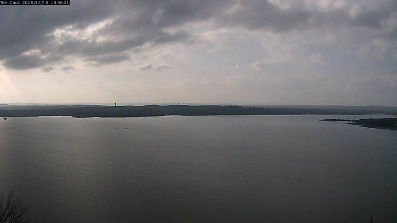 Lake Travis webcam, December 15, 2015 2:45 PM CT