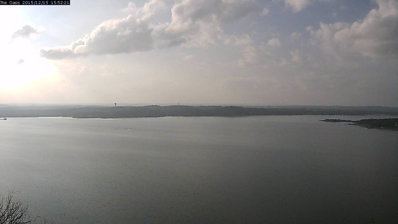 Lake Travis webcam, December 15, 2015 3:00 PM CT