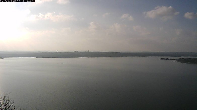 Lake Travis webcam, December 15, 2015 3:10 PM CT
