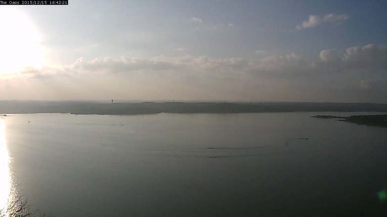 Lake Travis webcam, December 15, 2015 3:50 PM CT