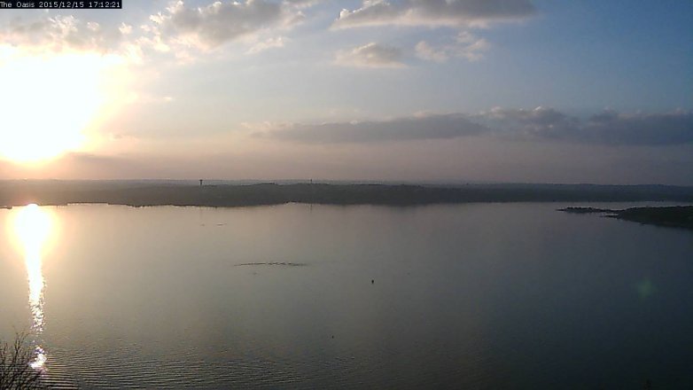Lake Travis webcam, December 15, 2015 4:20 PM CT