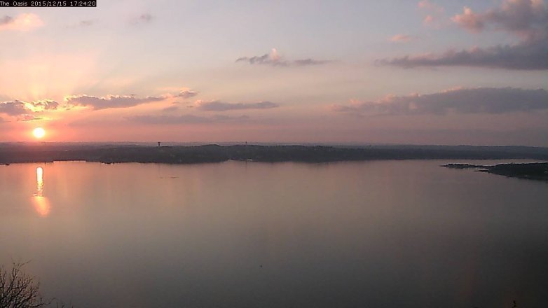 Lake Travis webcam, December 15, 2015 4:30 PM CT