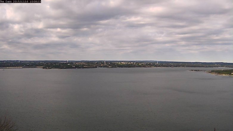 Lake Travis webcam, December 16, 2015 9:15 AM CT