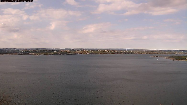 Lake Travis webcam, December 16, 2015 9:55 AM CT