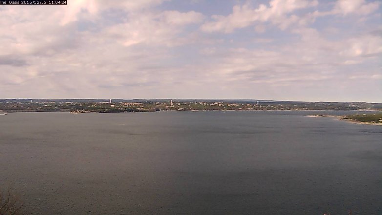 Lake Travis webcam, December 16, 2015 10:10 AM CT