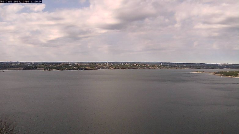 Lake Travis webcam, December 16, 2015 10:35 AM CT