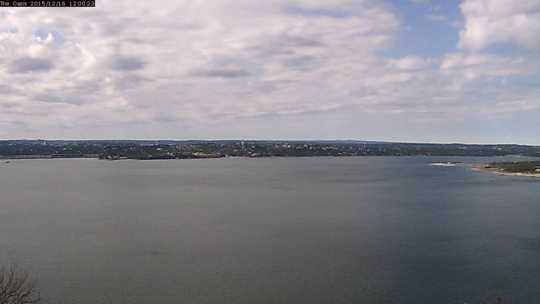 Lake Travis webcam, December 16, 2015 11:05 AM CT